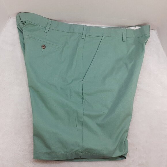Croft & Barrow Shorts Easy Care Comfort Waist Mens 44 Flat Front Green NWT - Picture 5 of 9